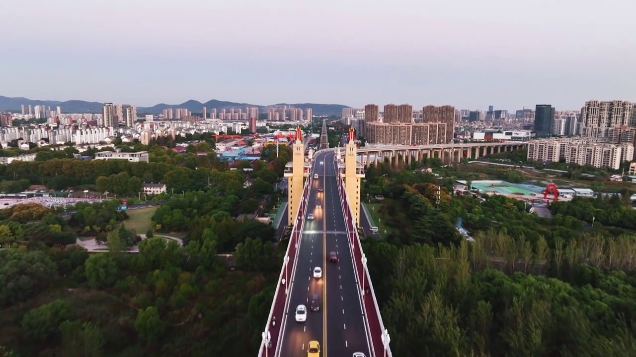 南京长江大桥，江苏南京视频素材