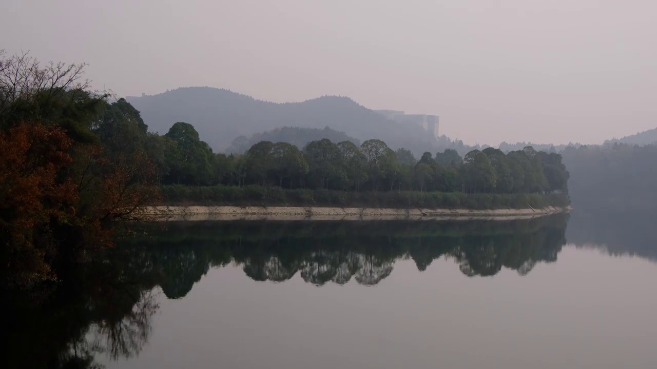 四川绵阳，水滴，喷泉，雨水，特写，水，倒影视频素材