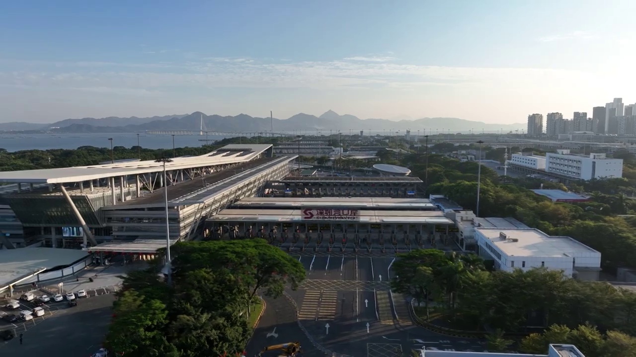 深圳湾口岸视频素材