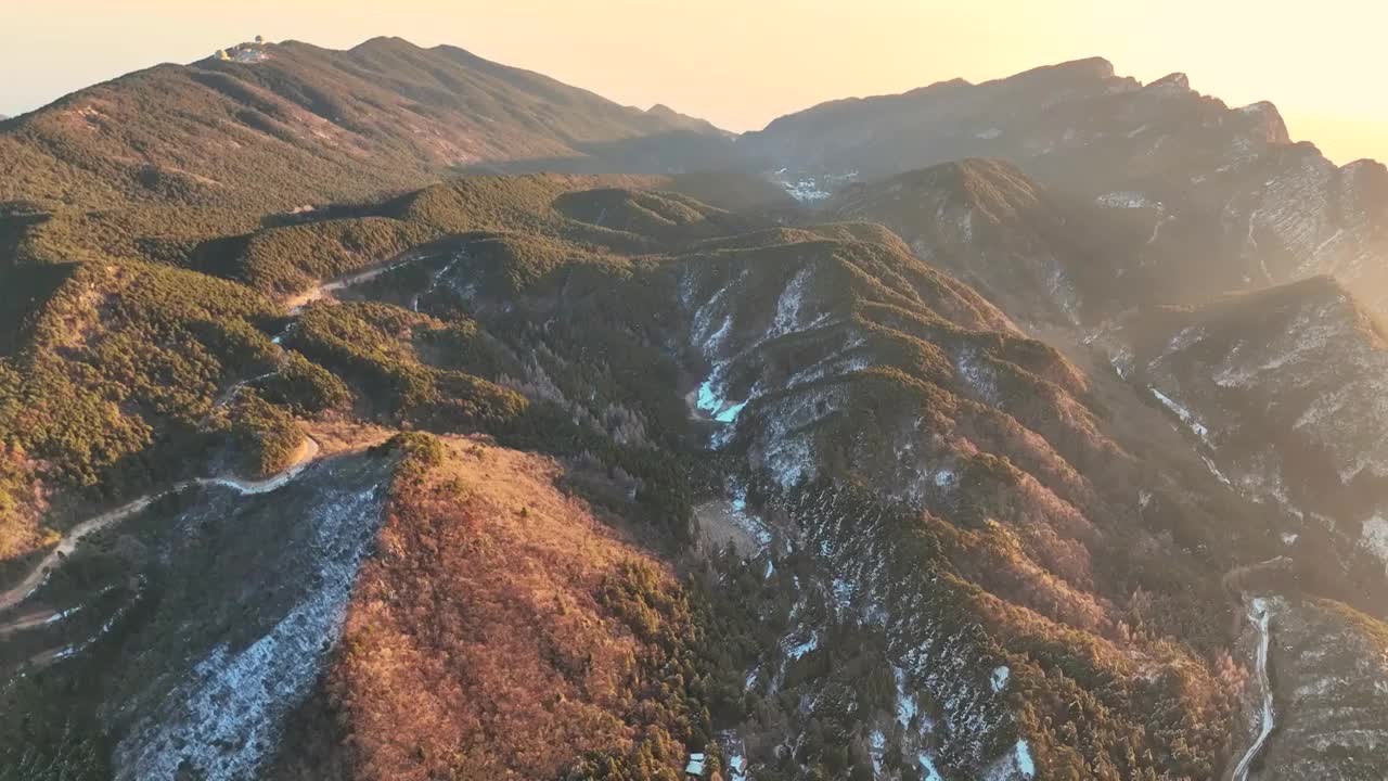 航拍江西庐山五老峰日出朝阳视频素材