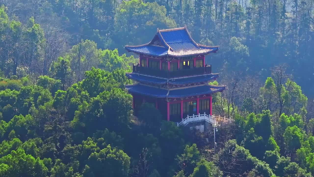 上饶云碧峰楼阁视频素材