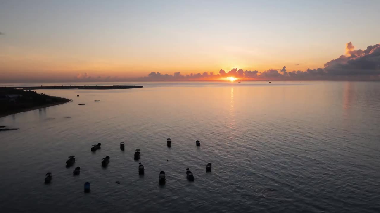 海洋日出延时视频素材