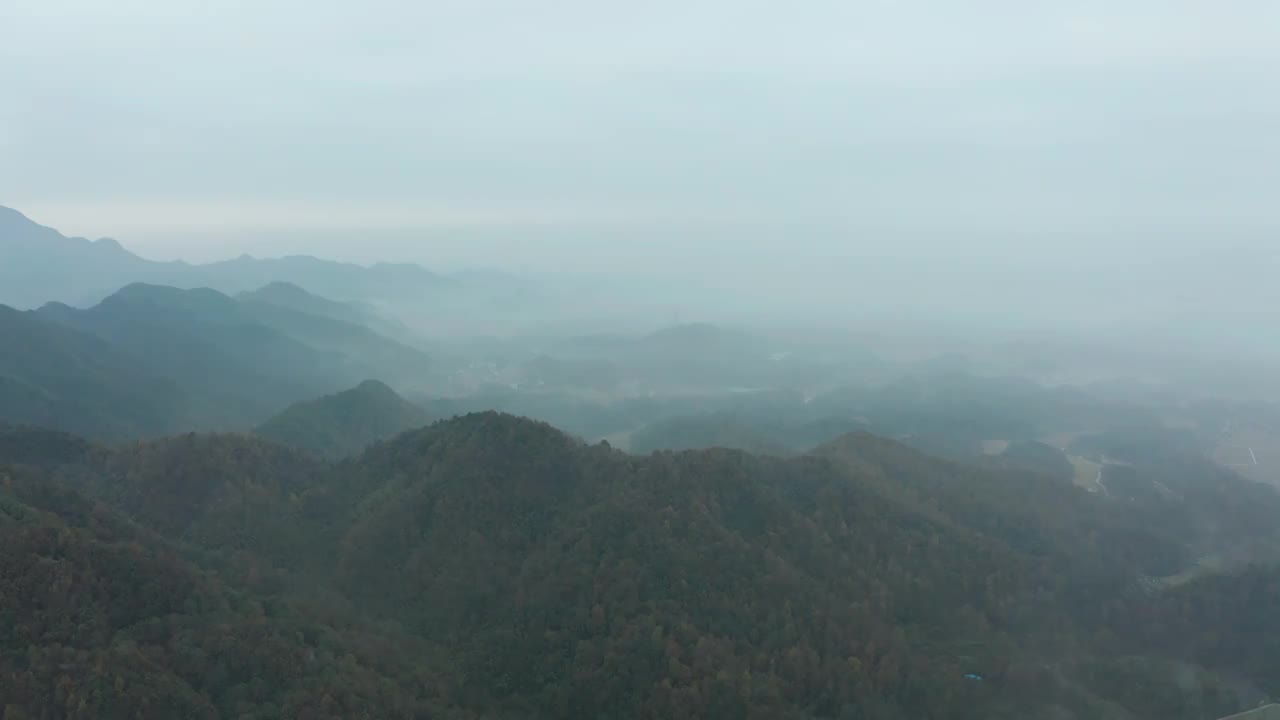 浙江义乌大陈鹅峰山自然风光航拍合集（合集）视频素材