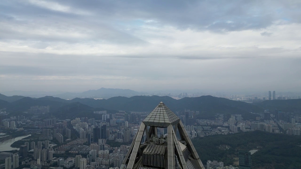 深圳平安金融中心楼顶视频素材