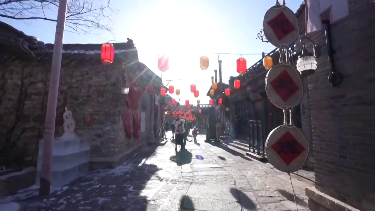 中国古镇的新年新春春节节日风貌烟火气（选编）视频素材