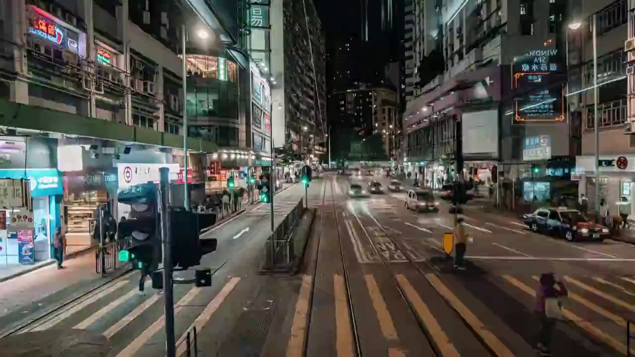 香港风光夜景延时视频下载