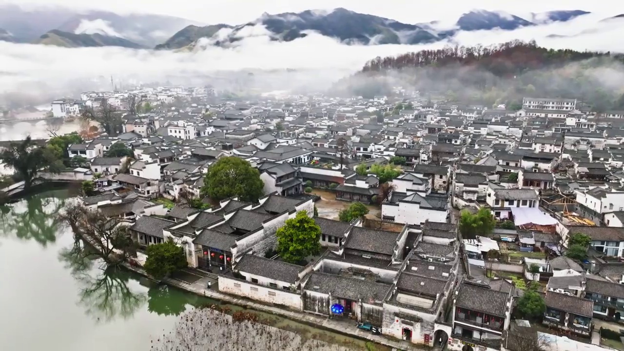 宏村 黄山 徽州 徽派建筑 古村落 古民居视频素材