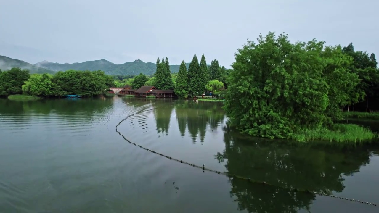 初夏泛舟西湖视频素材