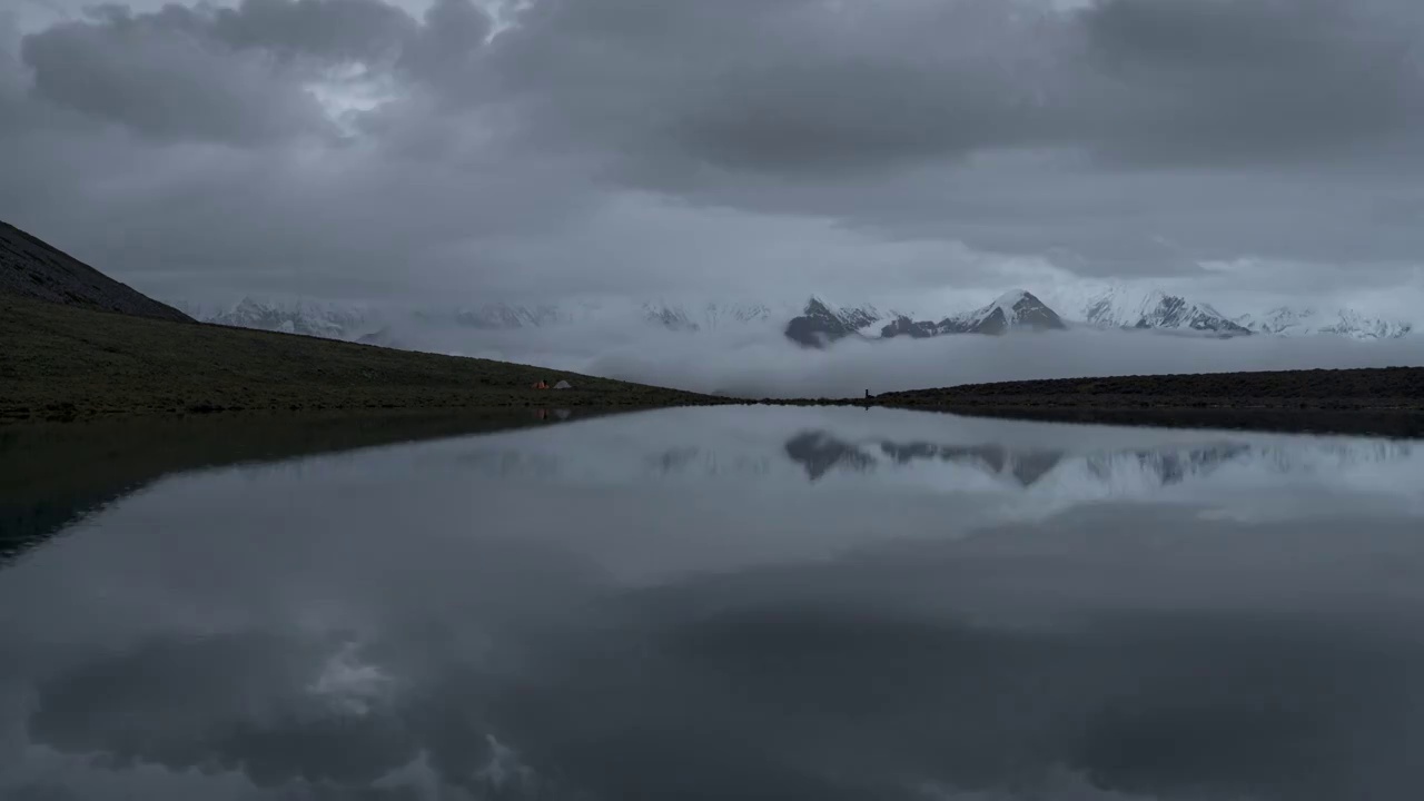 贡嘎雪山延时视频素材