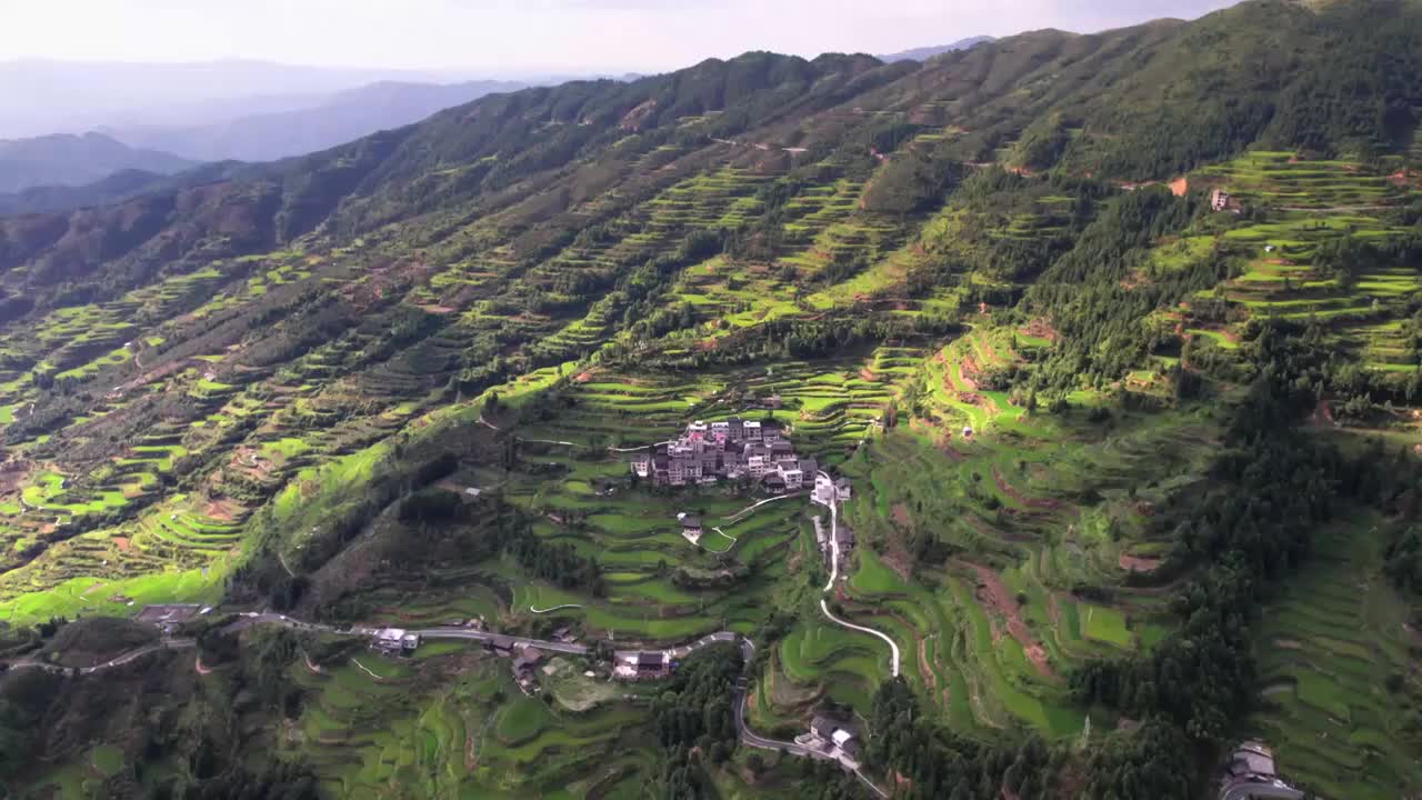 贵州黔东南堂安梯田视频素材