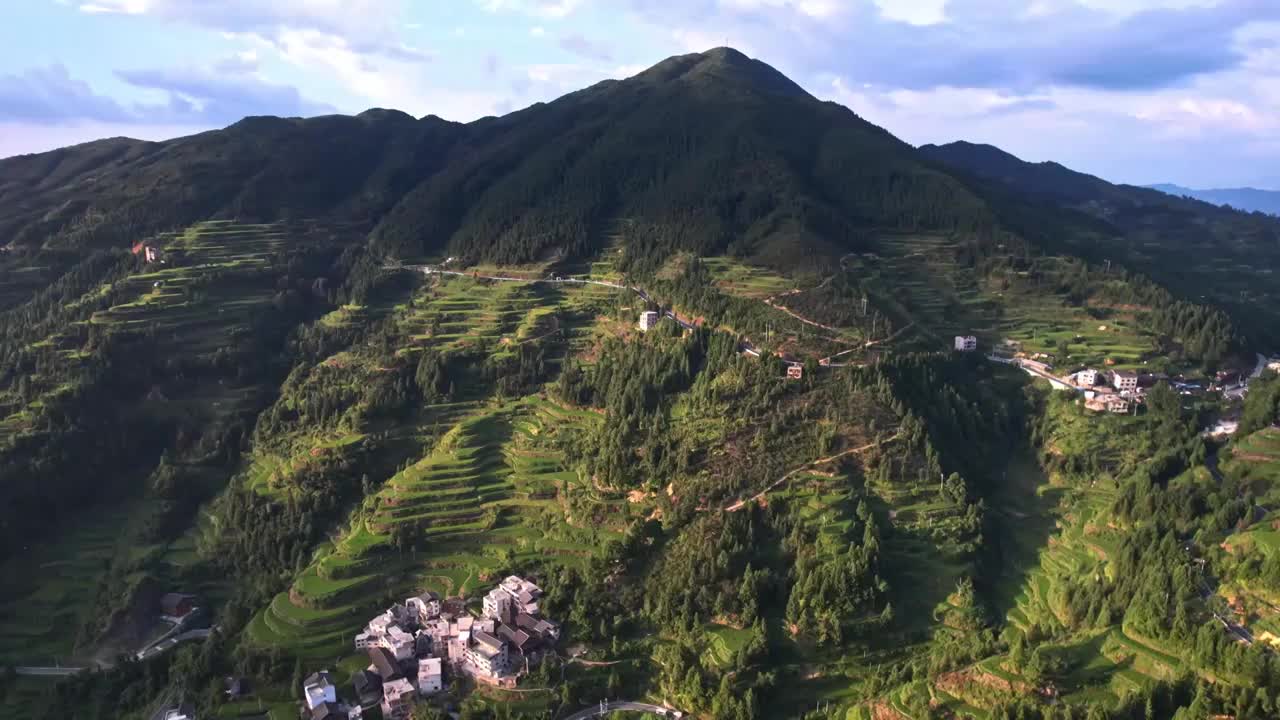 贵州黔东南堂安梯田视频素材