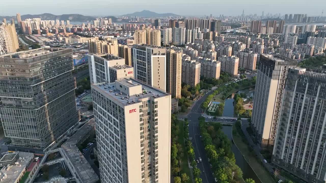 南京城市街景视频素材