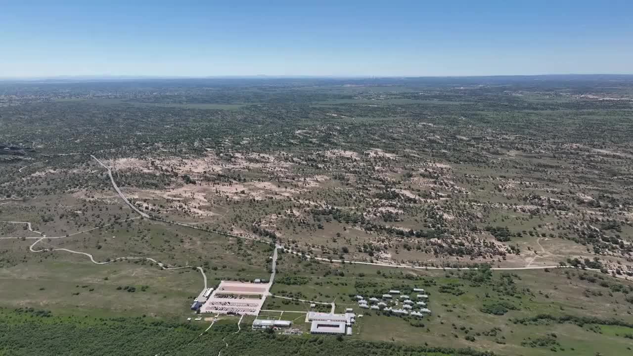 中国内蒙古赤峰克什克腾旗沙地景观航拍视频素材