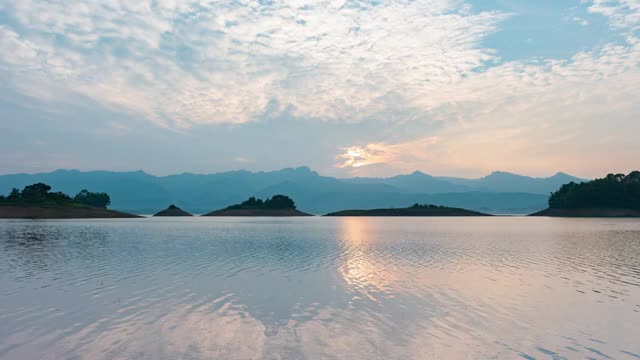 漓江山水彩霞漫天视频素材