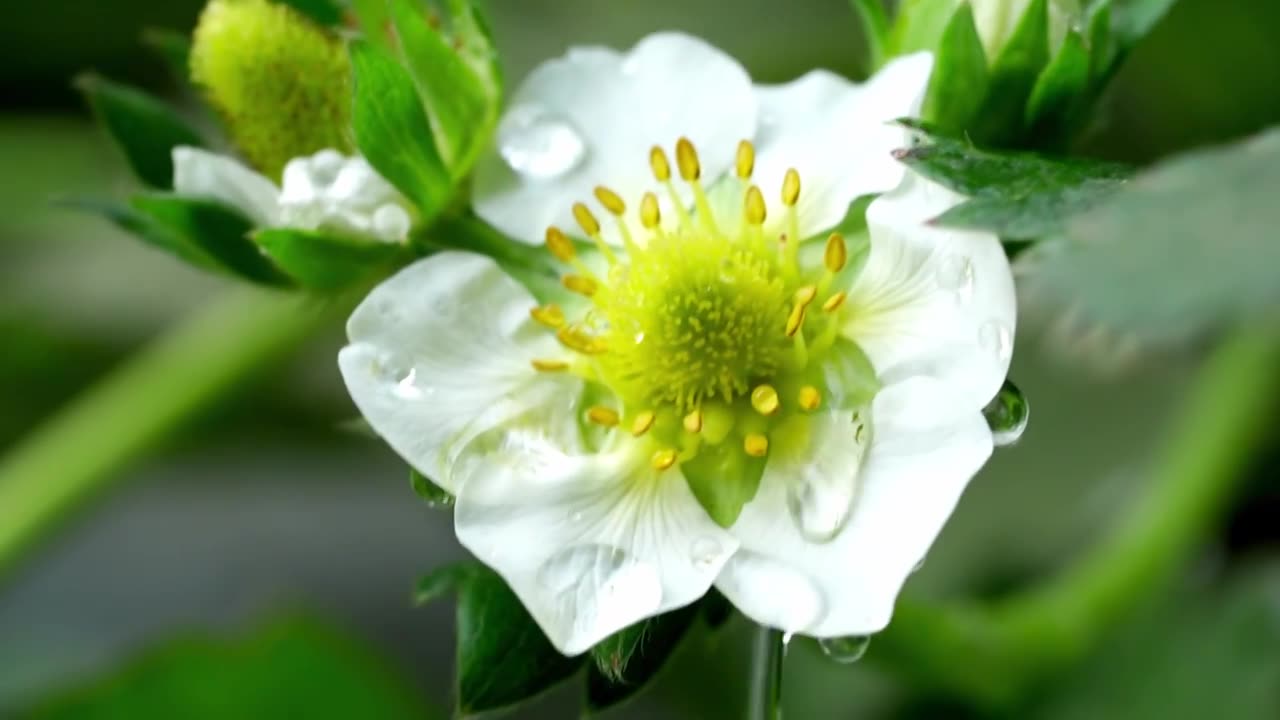 草莓大棚采摘草莓视频素材画面1