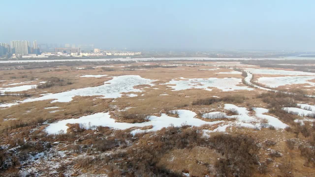 阿勒锦岛国家湿地公园视频素材