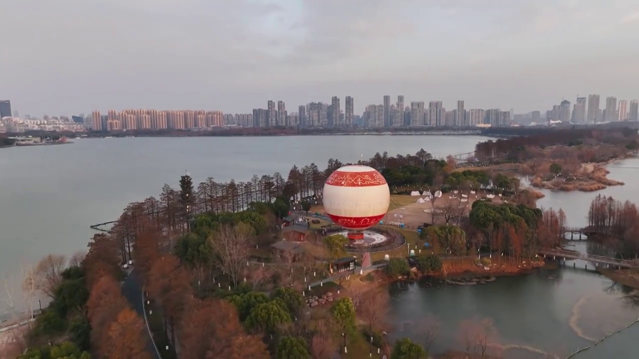 武汉东湖城市风光视频素材