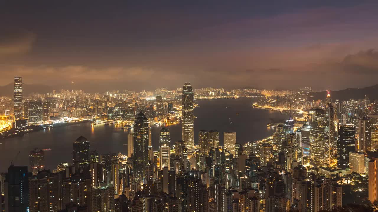 香港太平山卢吉道日出延时视频素材