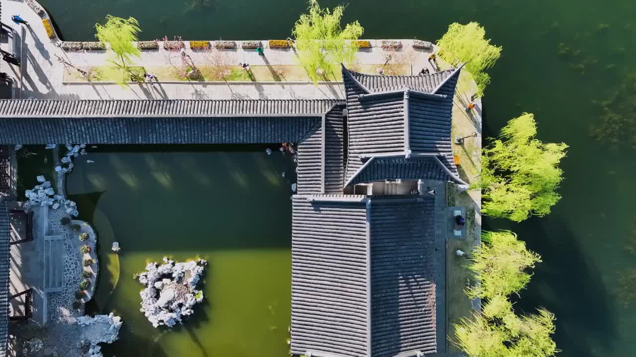 莫愁水院，江苏南京视频素材