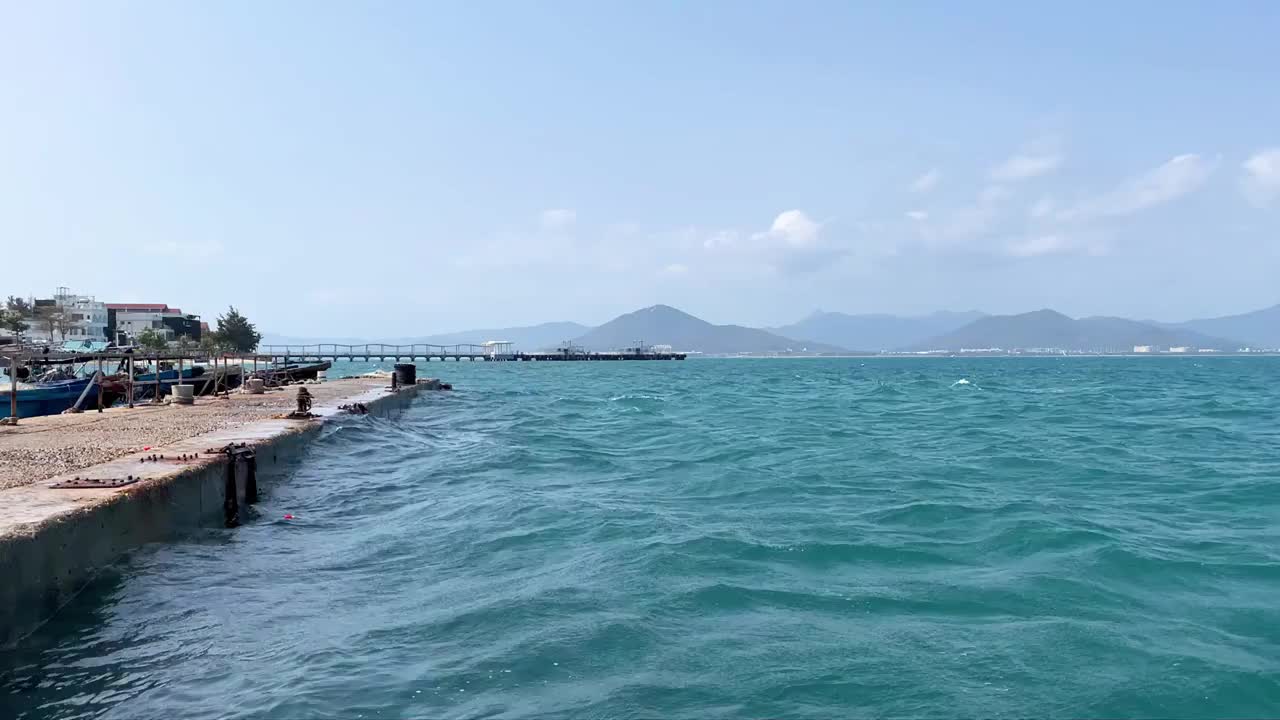 海南省三亚市西岛海景风光视频素材