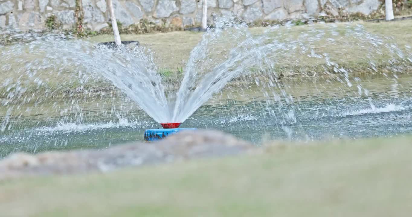 武汉春季西北湖广场湖城市风光视频素材