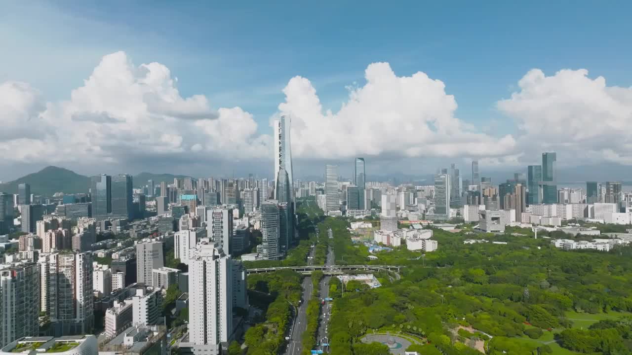 城市风景高楼大厦建筑视频素材