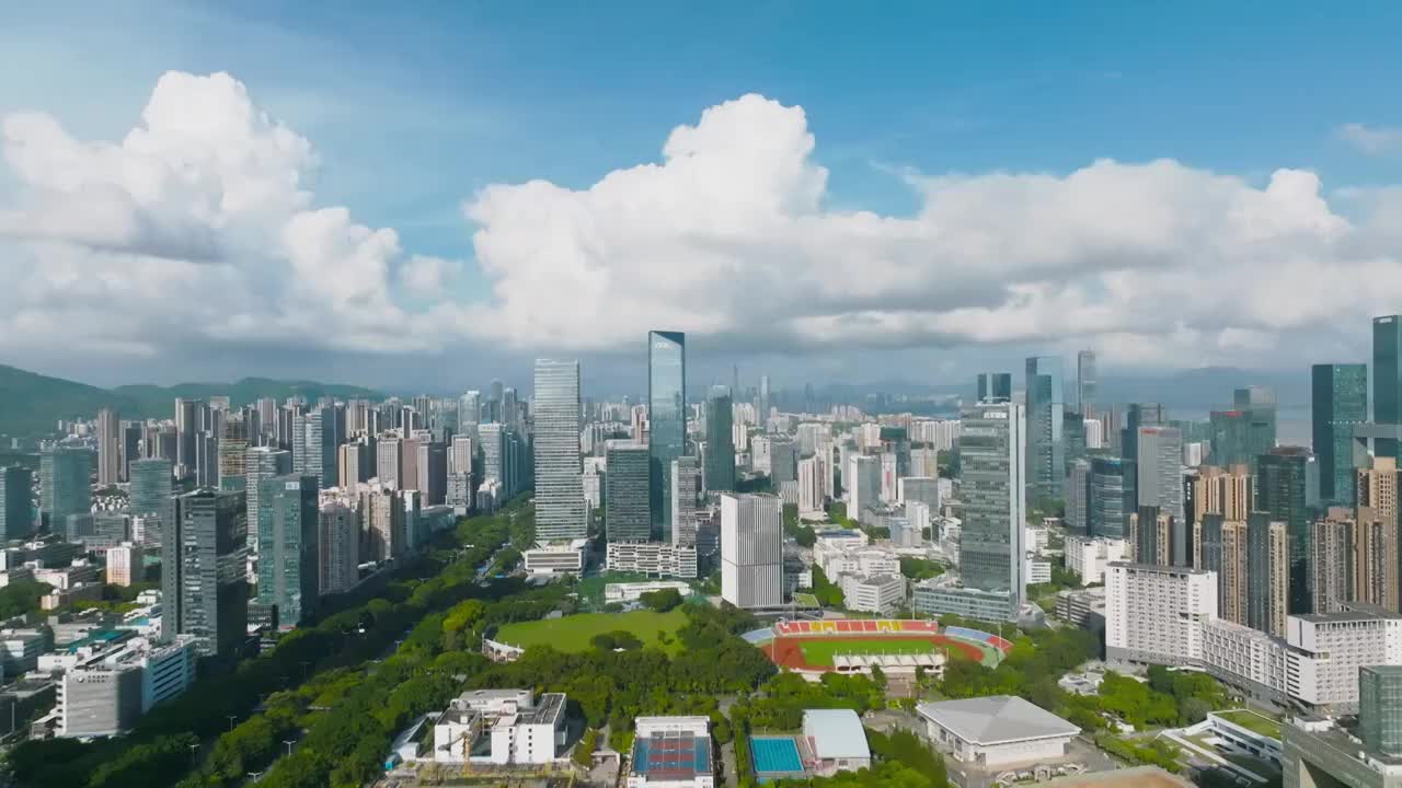 城市风景高楼大厦建筑视频素材