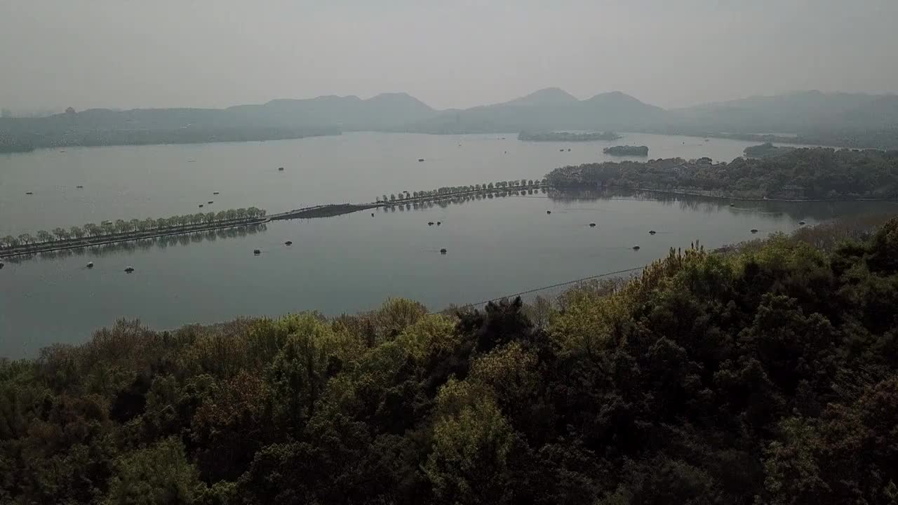 杭州西湖宝石山宝石塔视频素材