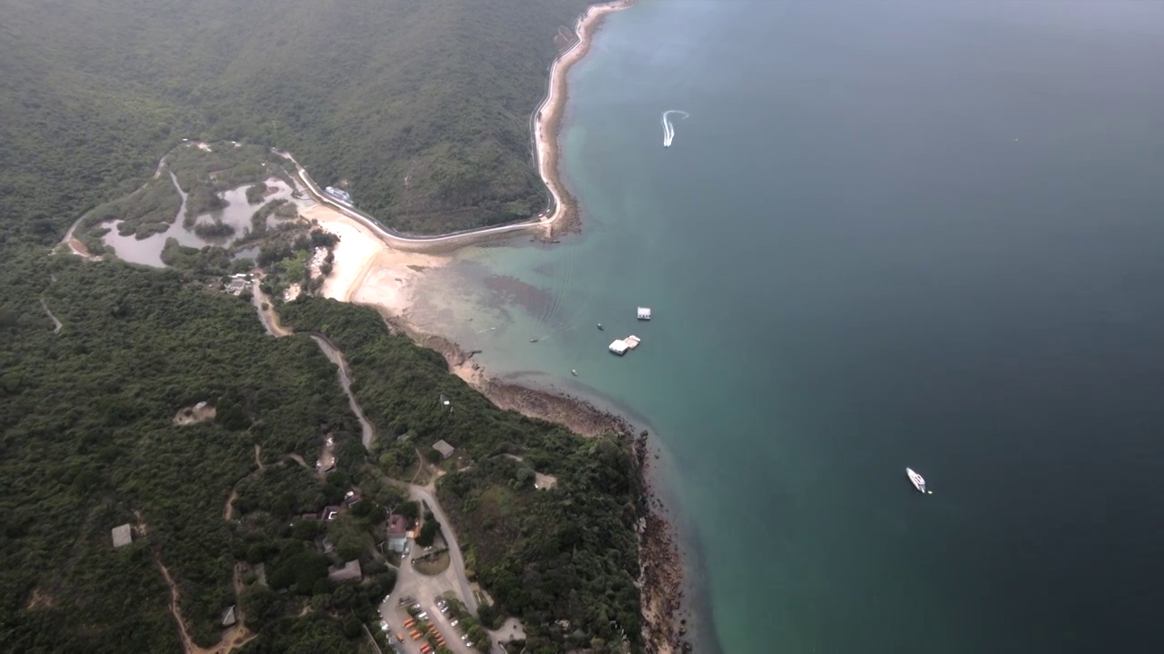 深圳大鹏半岛大小梅沙航拍风光视频素材