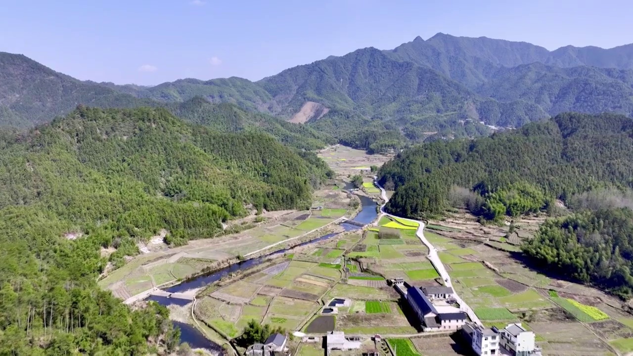 江西婺源风景区白昼风光视频素材