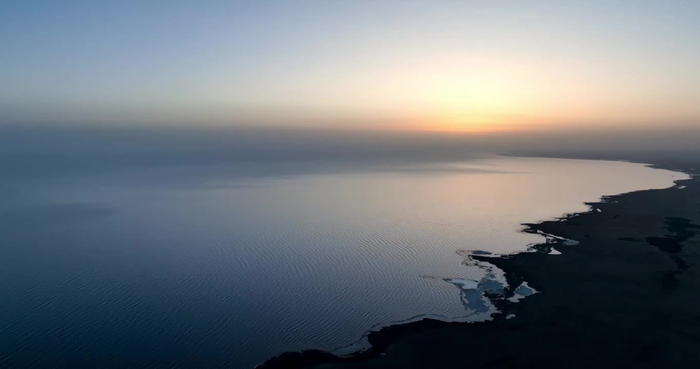 青海湖日出视频素材