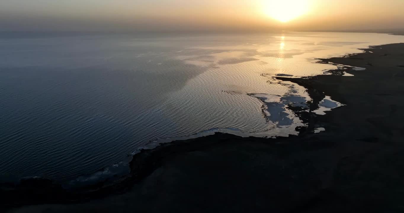 青海湖日出视频素材