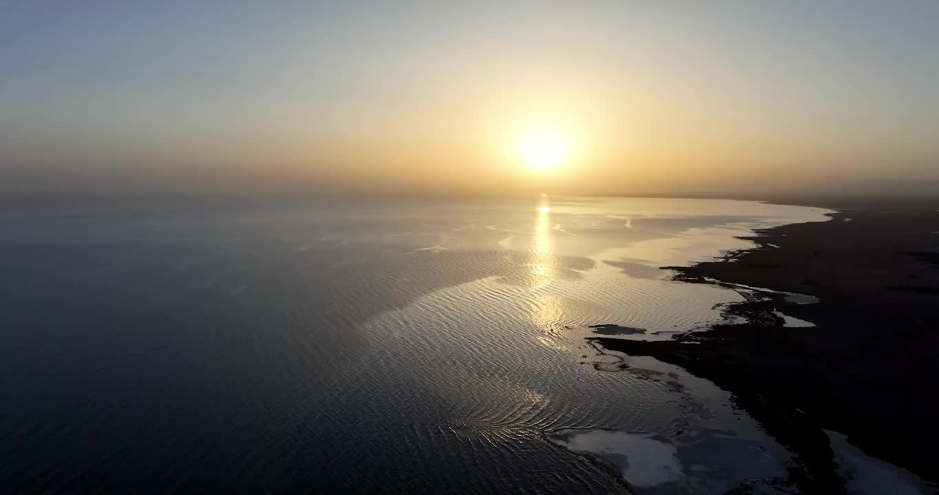 青海湖日出视频素材