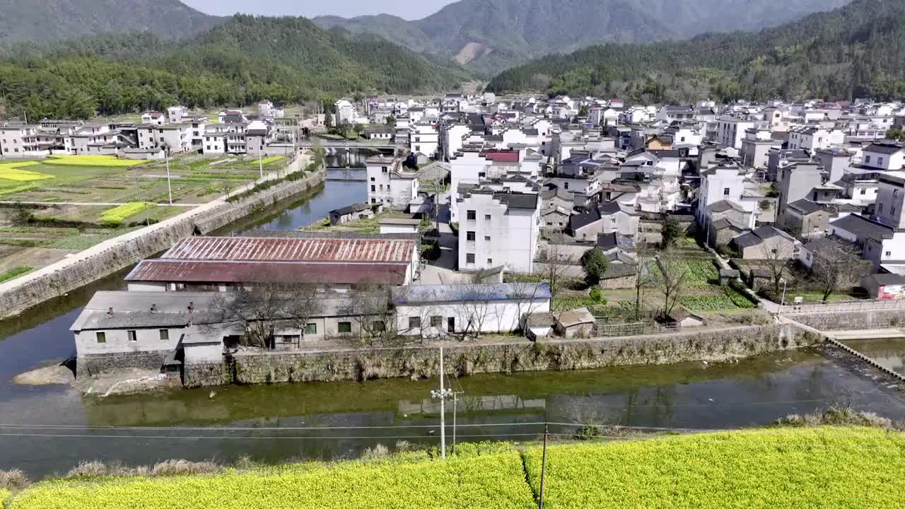 航拍江西上饶乡村风光视频素材