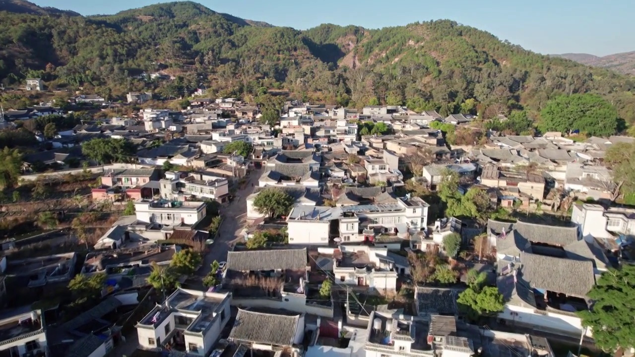 航拍云南建水团山民居视频素材