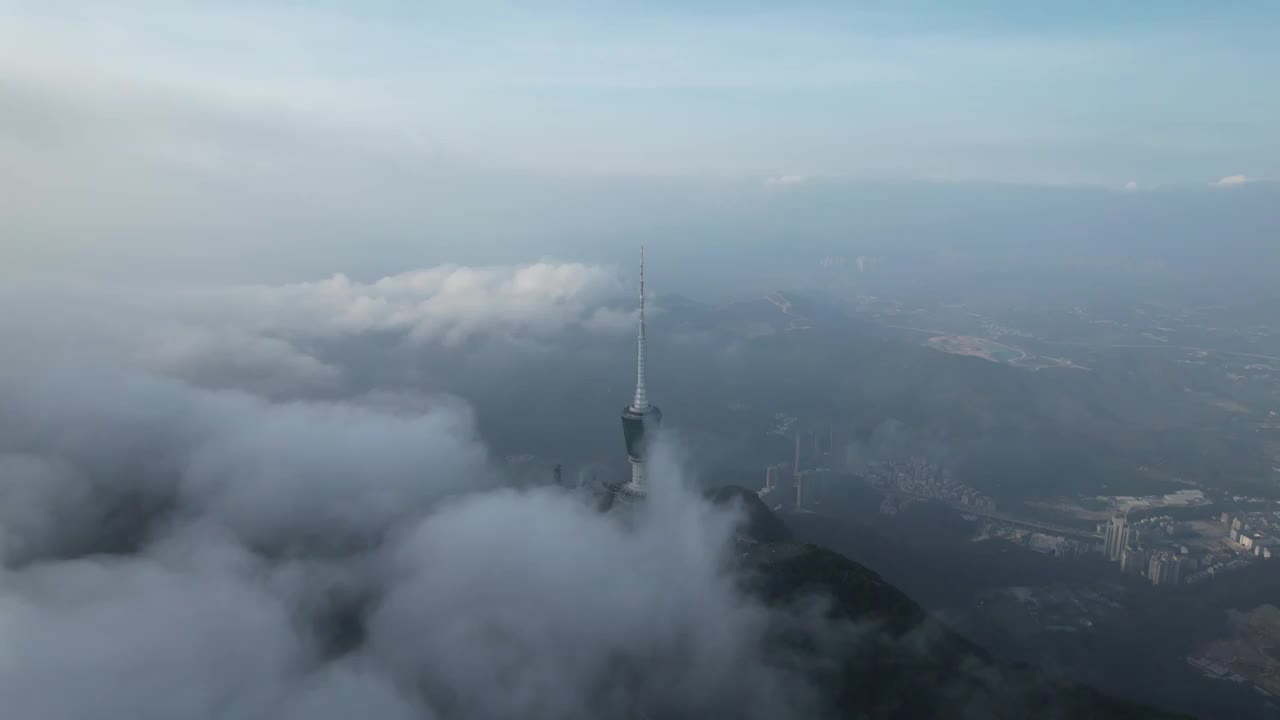 深圳梧桐山日出云海视频素材