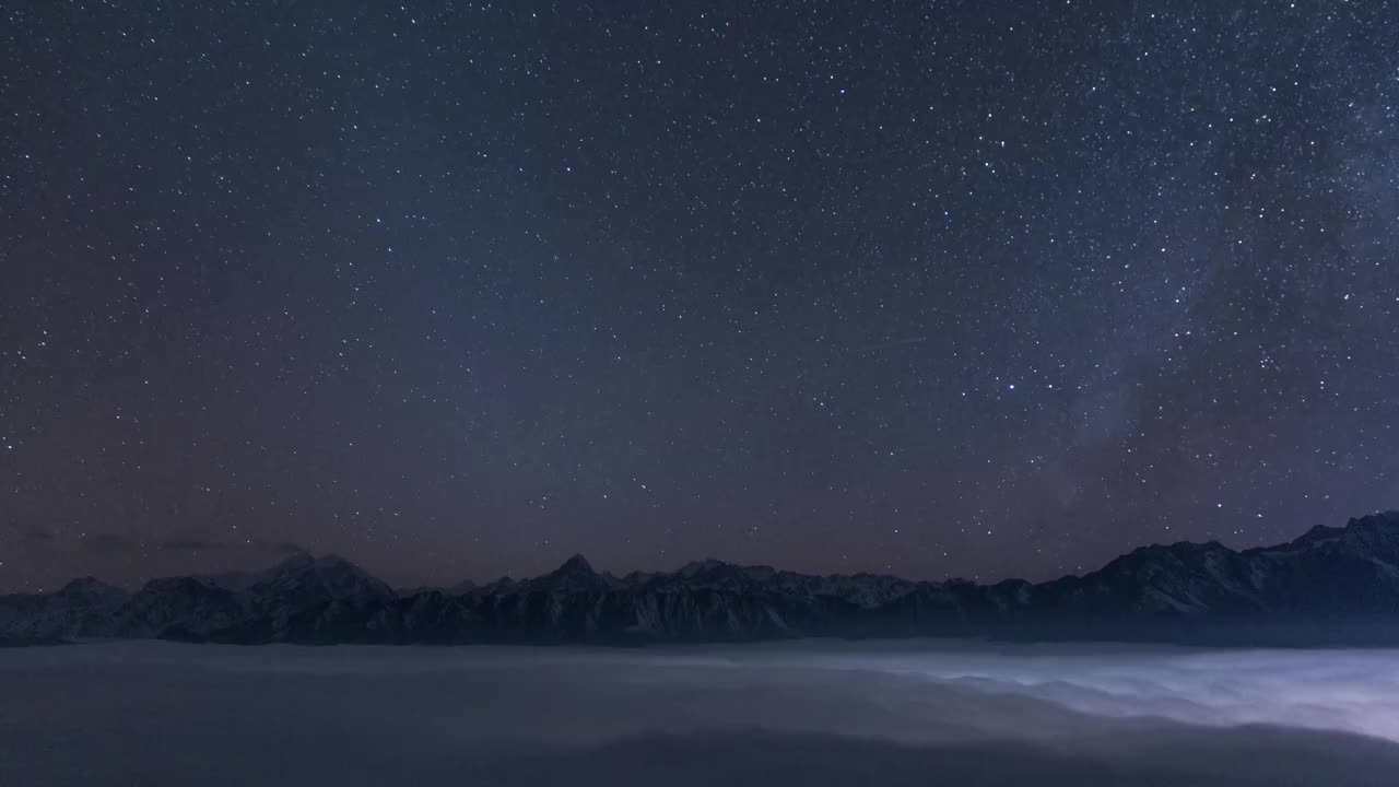 贡嘎群山双子座流星雨延时视频下载