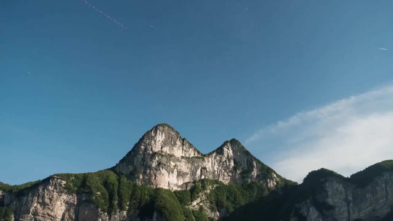 4k山顶星空延时视频素材