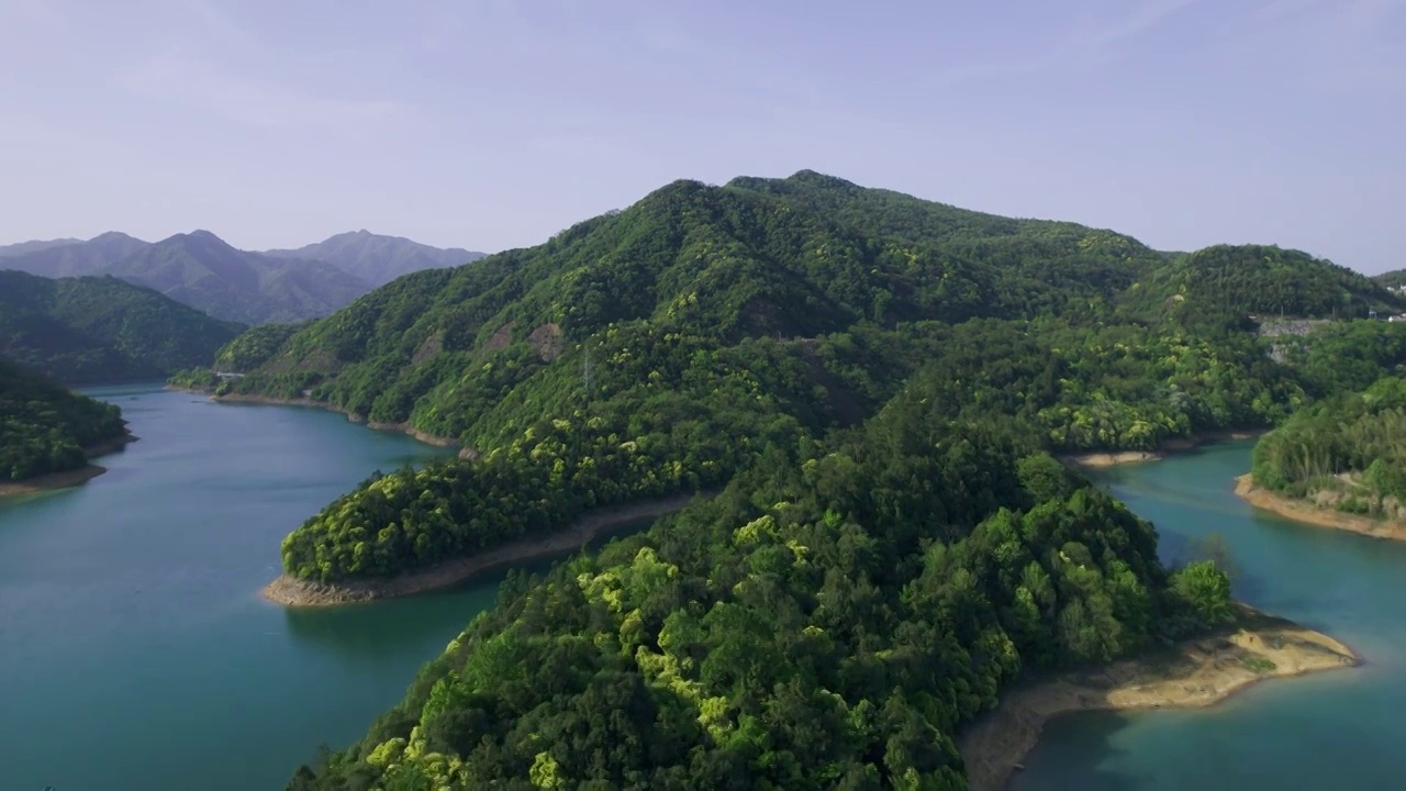 绿水青山风景视频素材