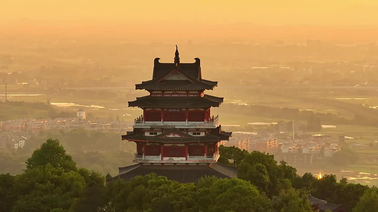 上饶玉山武安阁视频素材