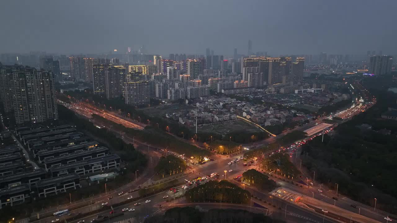 江苏省无锡市滨湖区蠡湖大道与隐秀路视频素材