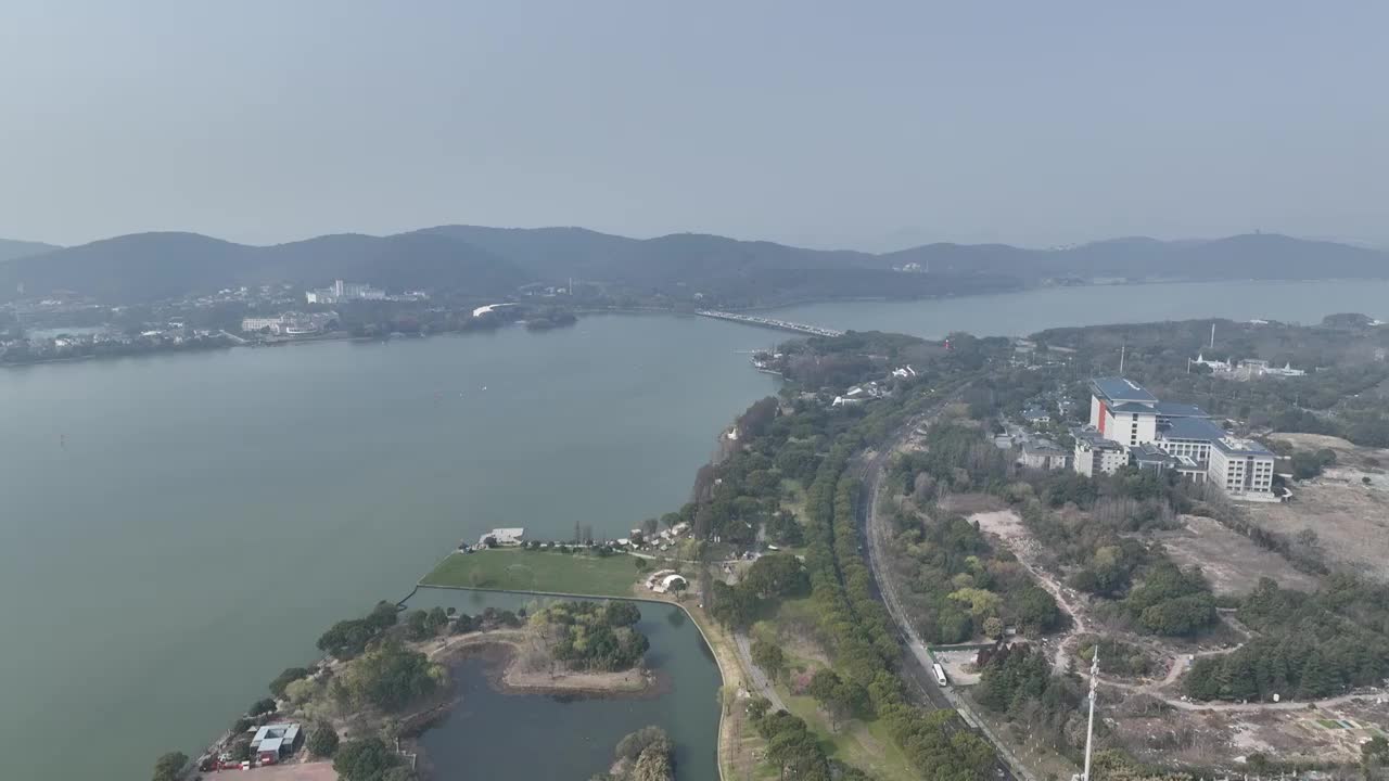 江苏省无锡市滨湖区蠡湖视频素材