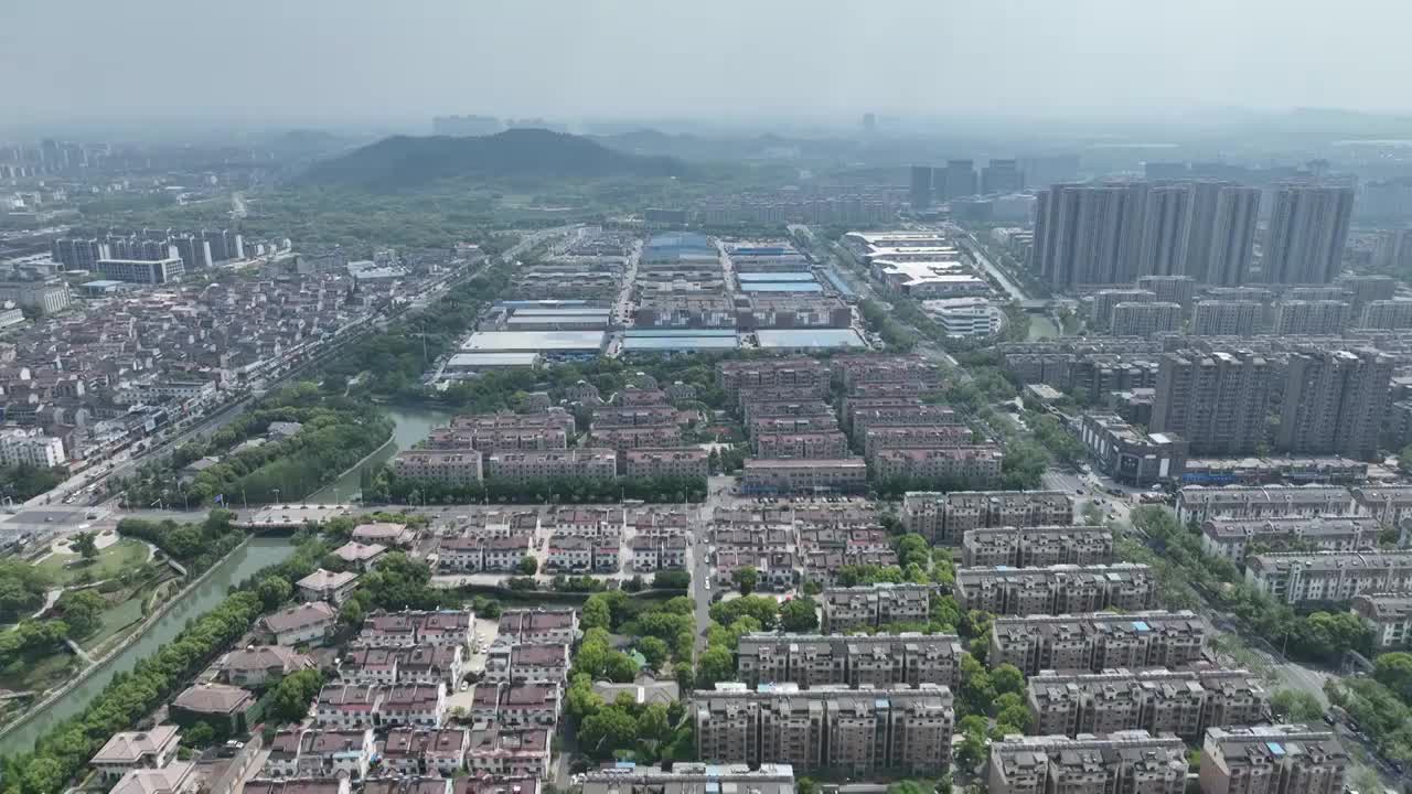 江苏省常州市溧阳市城区视频素材