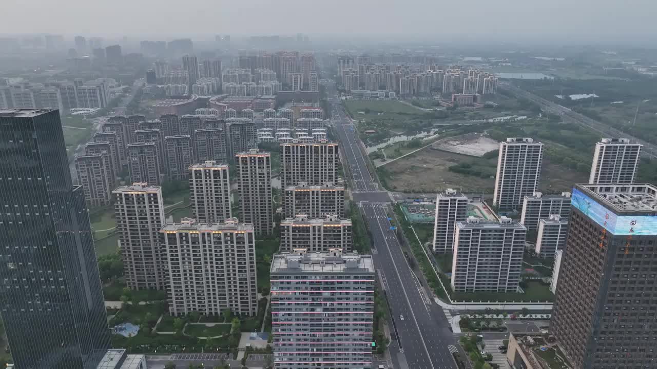 江苏省常州市溧阳市城区-东泰路视频素材