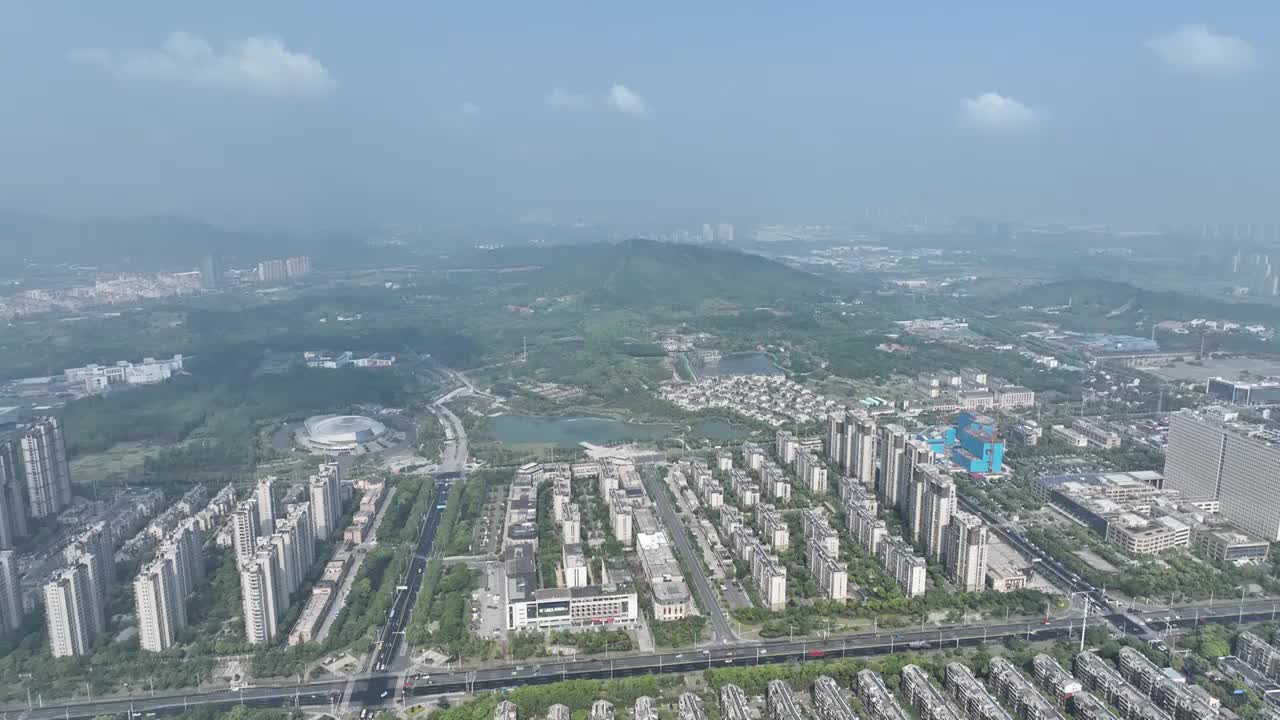 江苏省常州市溧阳市城区-西郊公园视频素材