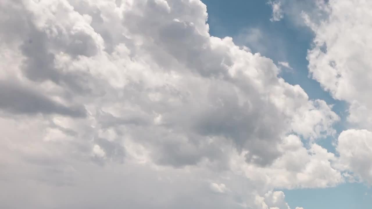 蓝天白云天空视频素材