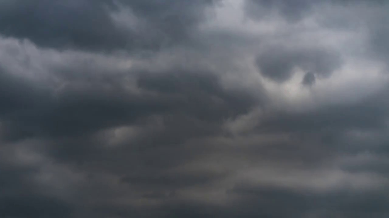 夏天雷雨前的风云变幻视频素材