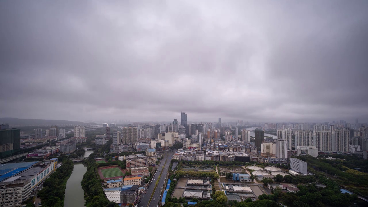 烟雨邕城视频素材