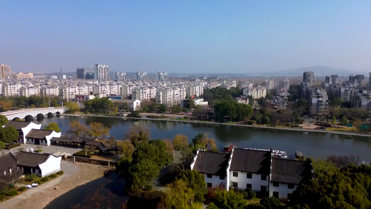 池州 清溪映月公园 汇景桥 百荷公园 东湖中路 清风西路 和泰星城视频素材