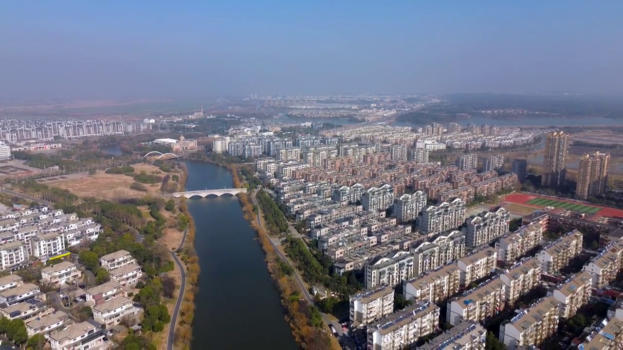 池州 清溪映月公园 汇景桥 百荷公园 东湖中路 清风西路 和泰星城视频素材